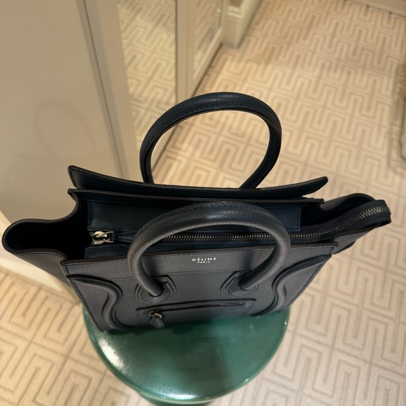 Celine - Micro Luggage Handbag in Baby Drummed Calfskin - Picture 5 of 16